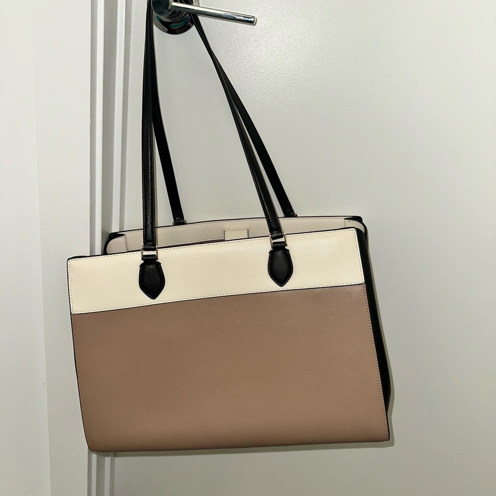 Kate Spade Madison Colorblock Saffiano Leather East West Large Laptop Tote - Picture 5 of 5